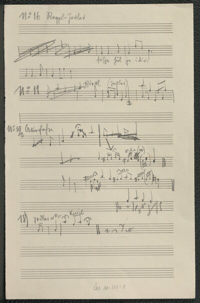 handschriftliche Noten