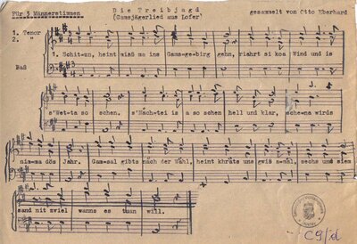 handschriftliche Noten